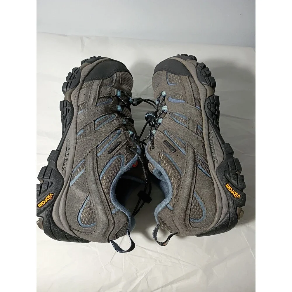 Merrill Woman 9 Granite Vibram Sole Active wear Sneakers Lace Lock Outdoor Hike